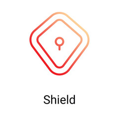 Shield Icon Design. Suitable for Web Page, Mobile App, UI, UX and GUI design.