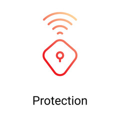 Protection Icon Design. Suitable for Web Page, Mobile App, UI, UX and GUI design.