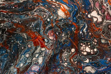 Color paint- acrylic fluid art. Exotic marble texture- abstract background
