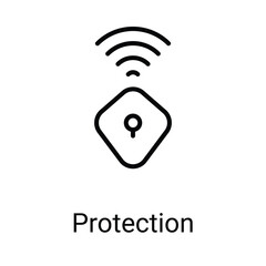 Protection Icon Design. Suitable for Web Page, Mobile App, UI, UX and GUI design.