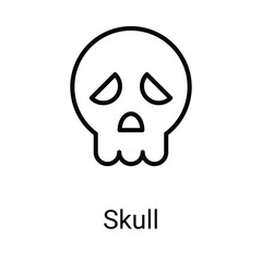 Skull Icon Design. Suitable for Web Page, Mobile App, UI, UX and GUI design.