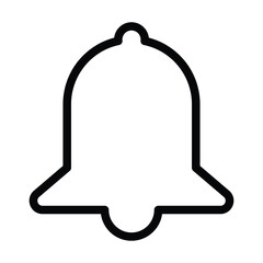 Notification Bell Alert Icon Black and White Fill Icon Design For Mobile Apps, Web and Design Elements, Reminder Icon Vector Illustration