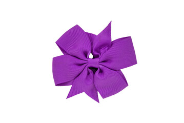 Bow isolate on white background. Selective focus. Love.