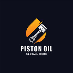 Vector piston engine oil droplets illustration of vehicle engine lubricants and industrial machines