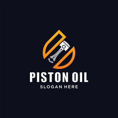 Vector piston engine oil droplets illustration of vehicle engine lubricants and industrial machines