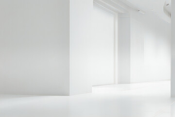 Fototapeta na wymiar Abstract white studio background for product presentation. 