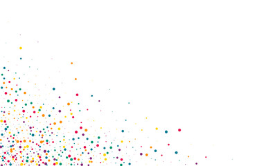 Color Rain Independence White Background.