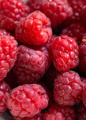 close up of raspberries