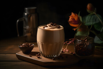 Iced Dalgona Coffee. generative ai