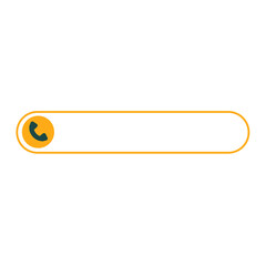 orange banner contact tel and bottom bar