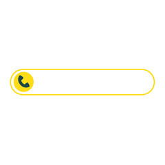 yellow banner contact tel and bottom bar