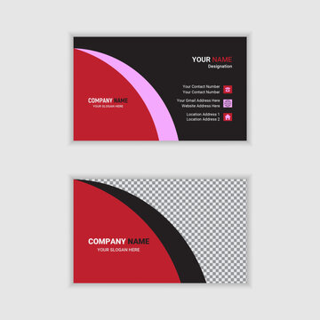 creative verticle business card template design,