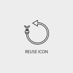 Reuse vector icon illustration sign