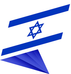 Flag of Israel, modern pin flag