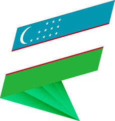Flag of Uzbekistan, modern pin flag