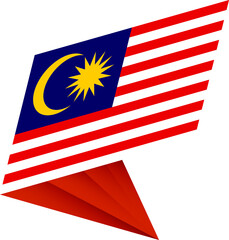 Flag of Malaysia, modern pin flag