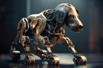 Robot dog. AI generated