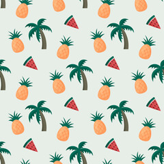 seamless pattern with fruits