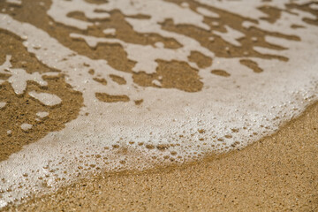 Fototapeta na wymiar primer plano textura olas del mar