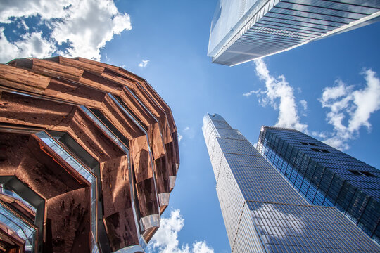 USA, New York 2019: "The Vessel" is 16-story art sculpture in Hudson Yards