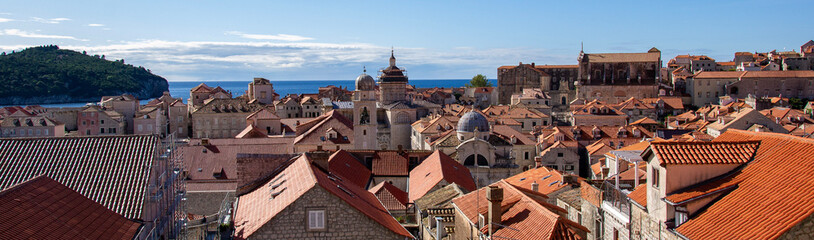 Fototapeta premium Panoramic view of the Old Town of Dubrovnik