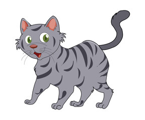 Vector cute baby tiger cartoon