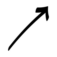 Hand Drawn Arrow Vector Icon Image