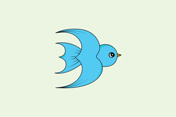 Bird flying design for kids