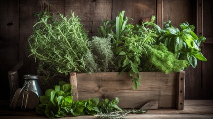 fresh herbs, Generative AI