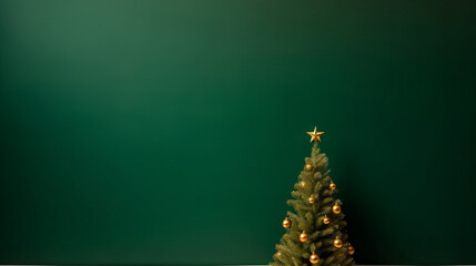 Naklejka premium Christmas tree background. Illustration AI Generative.