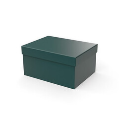 Sturdy Dark Green Cardboard Boxes for Shipping and Storage