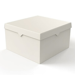Get organized with a vanilla color cardboard box