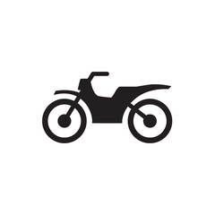 Fototapeta na wymiar simple black motorcycle icon design template