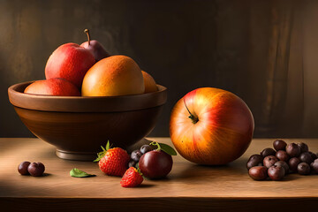 Fototapeta na wymiar bowl of apples