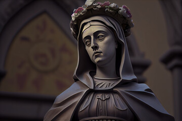 Saint Rose of Lima Image, located in Saint Rose of Quives in Lima, Peru.