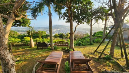 日の出の美しい風景