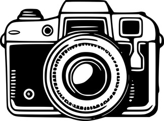 Camera | Minimalist and Simple Silhouette - Vector illustration