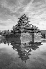 Matsumoto castle is also known as Crow Castle because of it's mostly black exterior. It was built in the early 16th century.