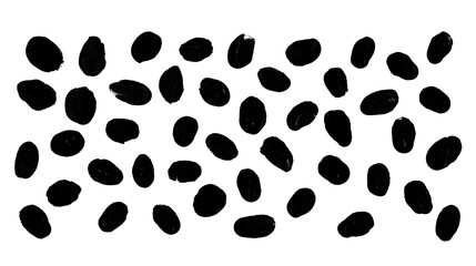 black ink grunge brush strokes
