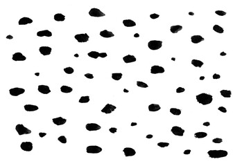 black ink grunge brush strokes
