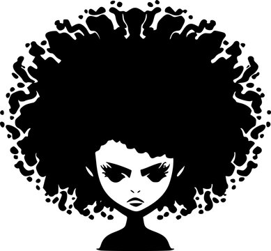 recommend clip art: Afro - High Quality Vector Logo - Vector illustration ideal for T-shirt graphic