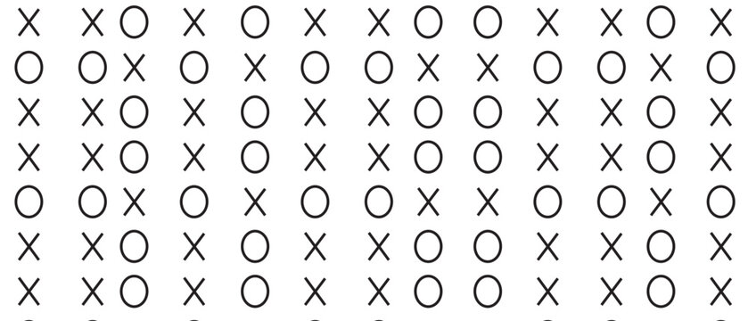 Numbers background. Pattern on white background. Hand drawn black number pattern for backdrop design and wallpaper. Simple bet numbers with repeat texture. Seamless background, vector illustration