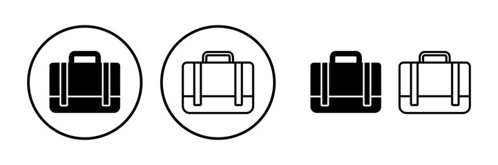 Briefcase icon vector. Portfolio vector icon. suitcase icon