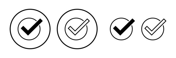 check icon vector. check mark icon. check list button icon.