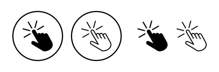 Obraz premium Click icon vector. cursor icon vector. pointer sign