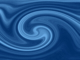 A large water or sky vortex. Background. Illustration of big blue dramatic waves with tiny bubbles texture.