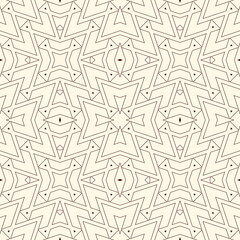 Outline triangles on white background. Repeated figures wallpaper. Ethnic ornamental motif. Seamless geometric pattern