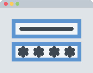 design vector image icons password protected