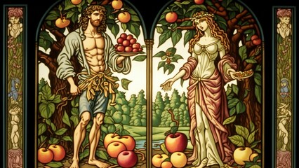 Fallen from Grace: Depicting Adam and Eve's Original Sin in a Photograph
