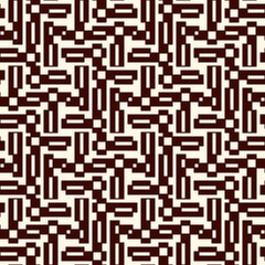 Overlapping rectangulars background. Seamless pattern with overlay geometric figures. Contemporary linear ornament.